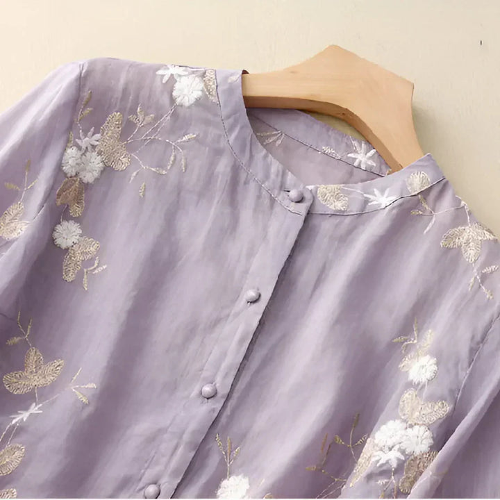 Valantomode | Blouse with Lightweight Cotton Fabric