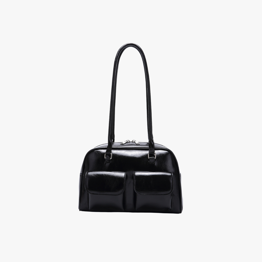 Valantomode | Linear Archival Baguette – Premium Vegan Leather Vintage-Style Shoulder Bag