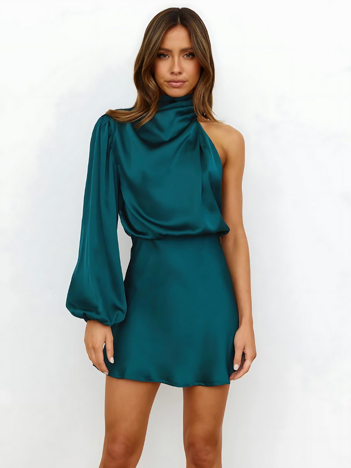 Valantomode | Chic One-Shoulder Dress for Effortless Everyday Style