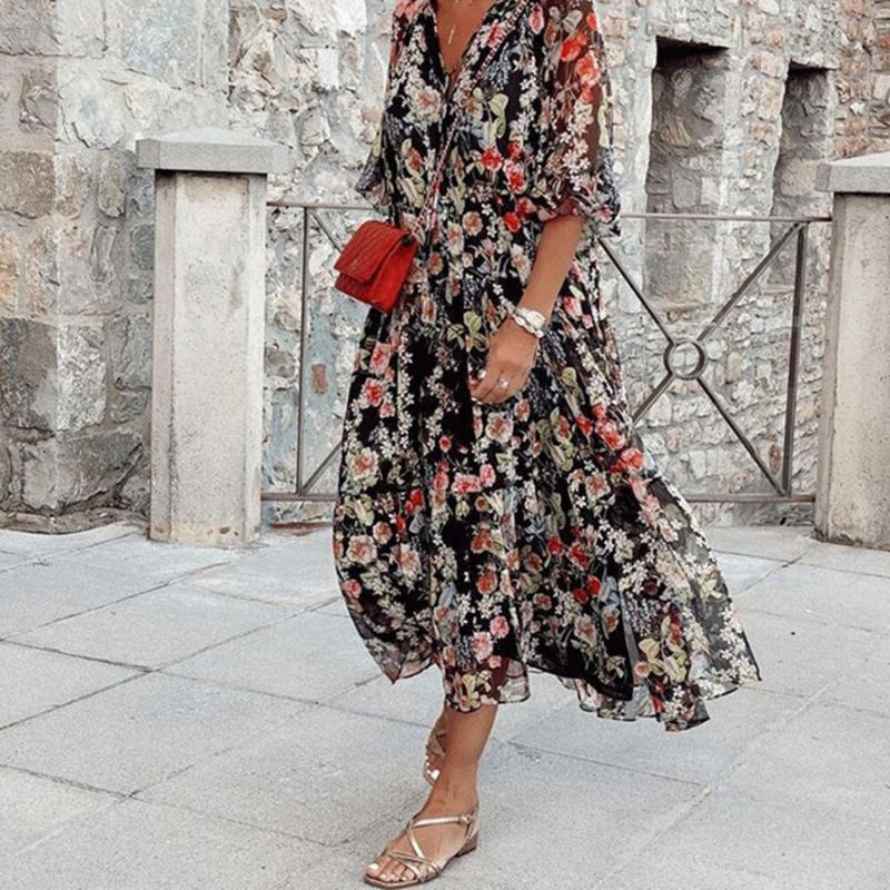 Valantomode | Chic Boho Dress for Effortless Summer Style