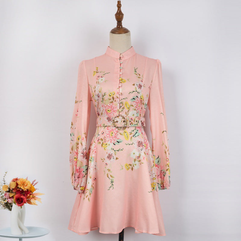 Valantomode | Chic Printed Mini Dress for Effortless Style