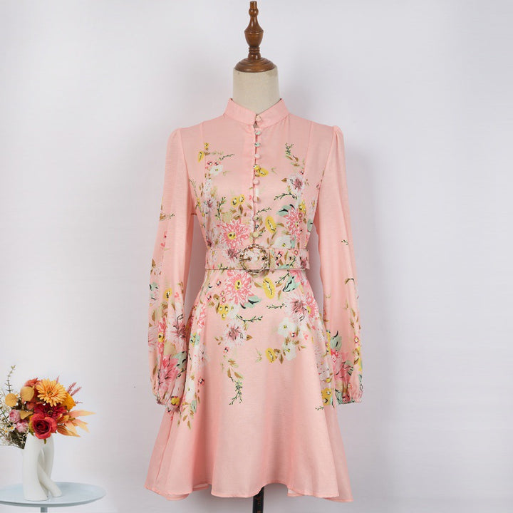 Valantomode | Chic Printed Mini Dress for Effortless Style