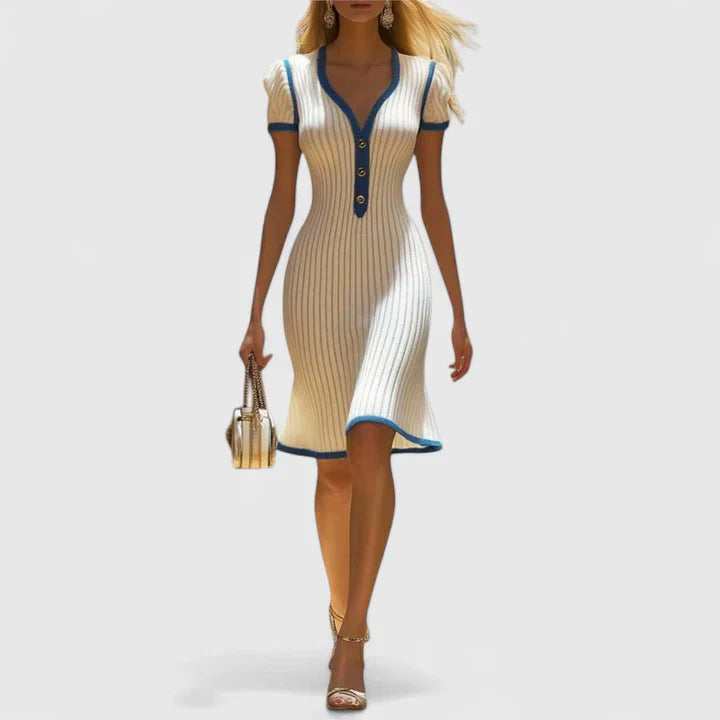 Valantomode | Chic Midi Dress Perfect for Everyday and Evening Wear