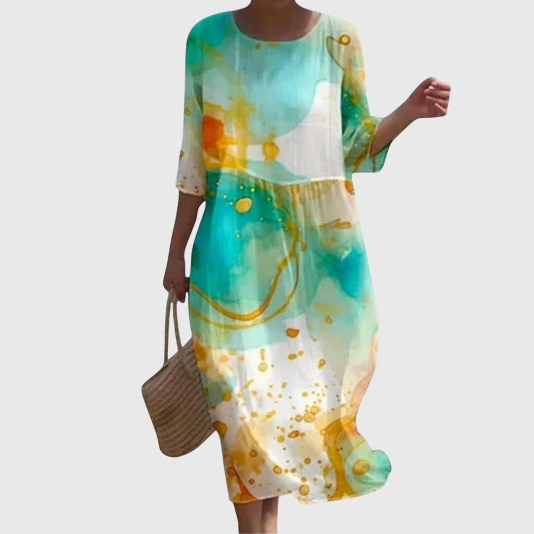 Valantomode | Trendy Floral Maxi Dress Perfect for Beach Days