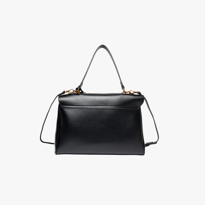 Valantomode | Apex Commuter Garrison – Premium Vegan Leather Structured Tote with Gold-Tone Turn-Lock