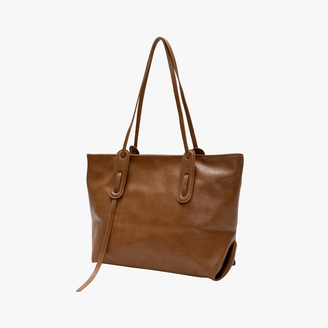 Valantomode | Aspen Horizon Tote – Premium Vegan Leather Large Professional Shoulder Bag