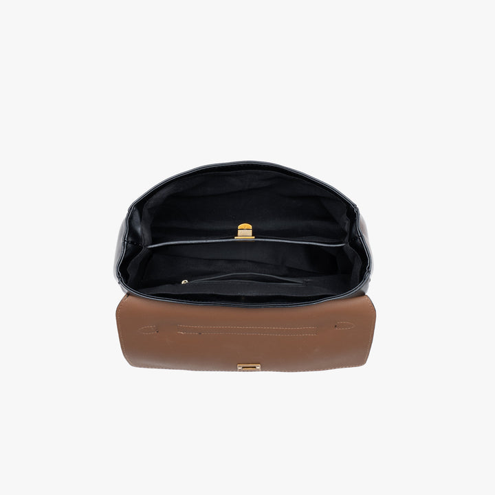 Valantomode | Apex Commuter Garrison – Premium Vegan Leather Structured Tote with Gold-Tone Turn-Lock