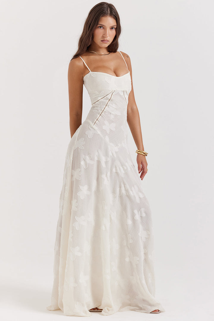 Valantomode | Elegant Embroidered Maxi Dress by Dean