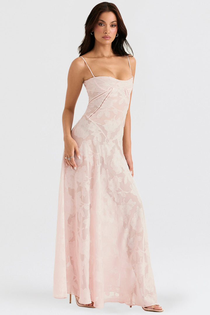 Valantomode | Elegant Embroidered Maxi Dress by Dean