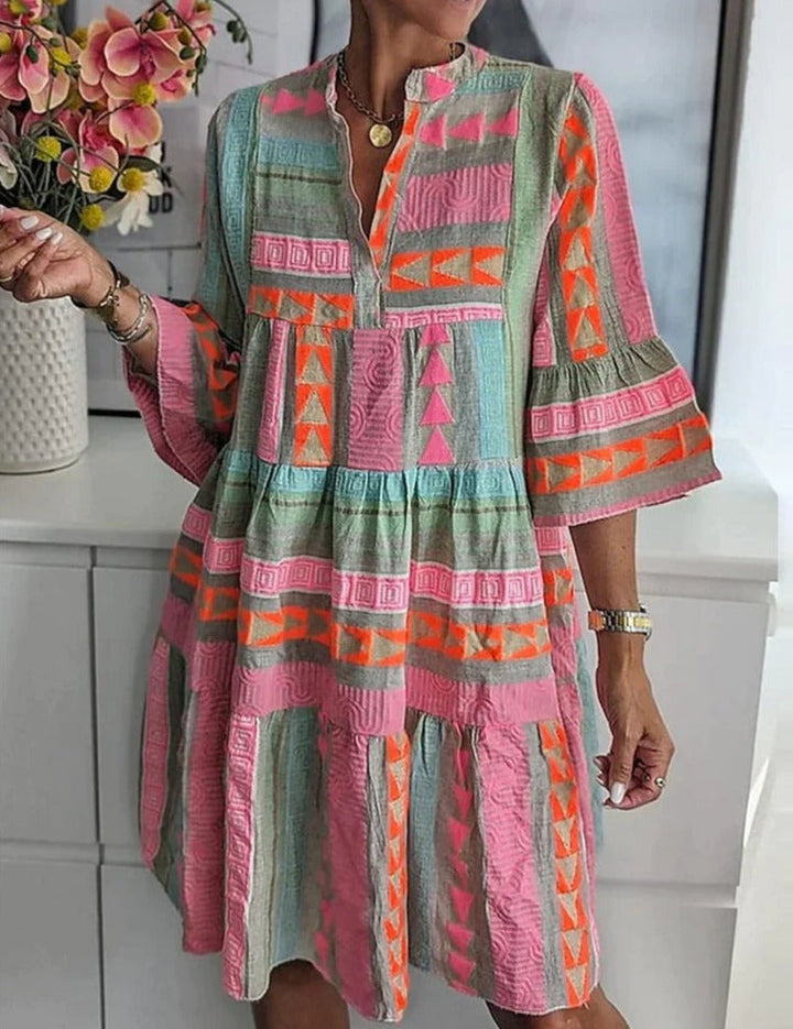 Valantomode | Chic Bohemian Dress for Effortless Summer Style