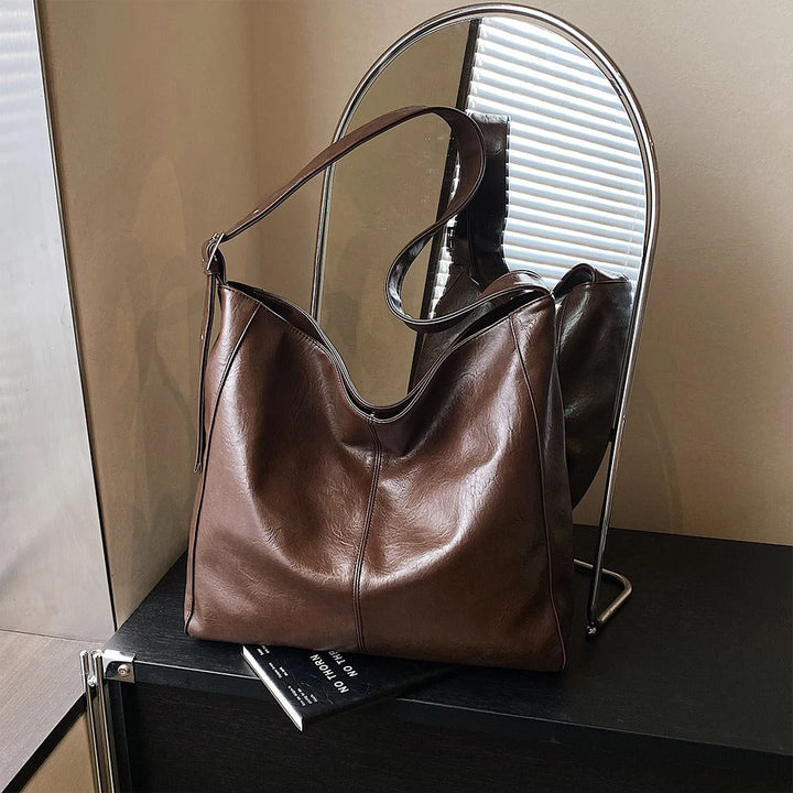 Valantomode | Origin Cyclus Sovereign – Large Capacity Retro Minimalist Bucket Bag & Crossbody
