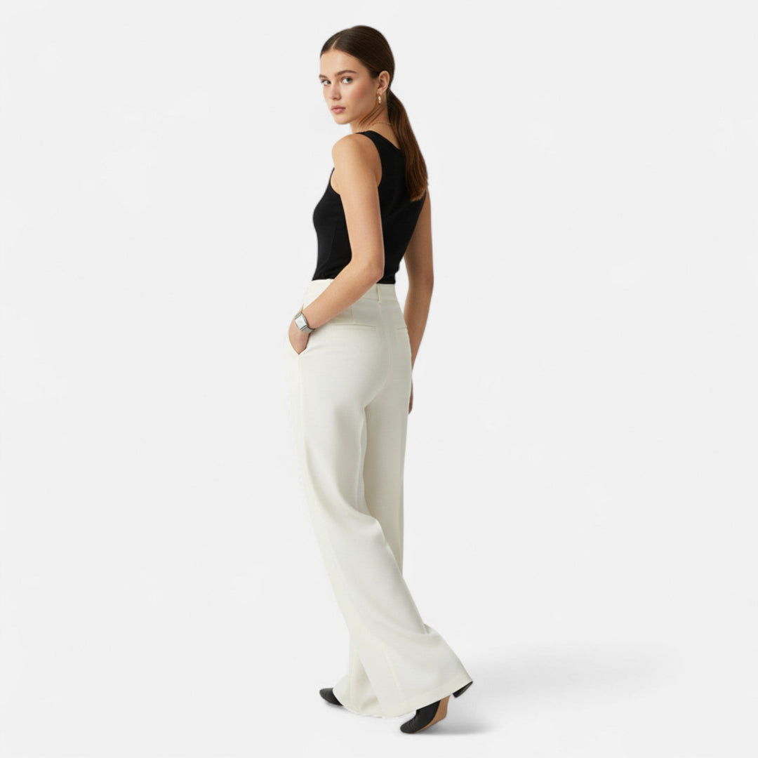 Valantomode | Women’s High-Waist Wide-Leg Trousers