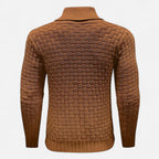 ValantoMode | Men’s Waffle Knit High-Stretch Sweater
