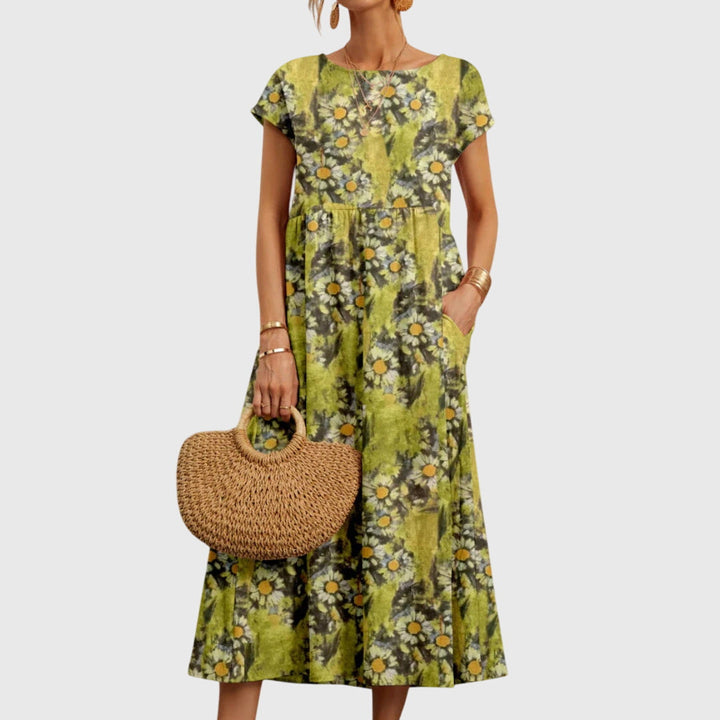 Valantomode | Stylish Floral Dress for Spring and Summer Outings