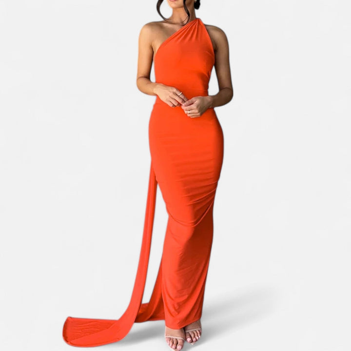Valantomode  | Women’s Backless Scarf-Tie Evening Dress