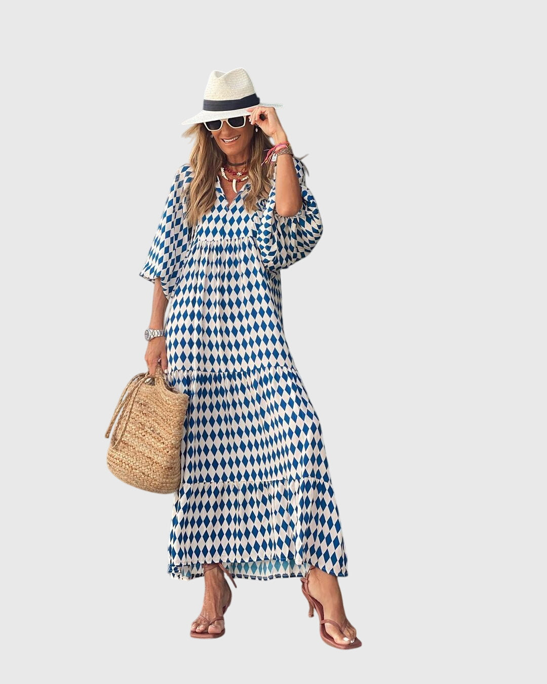 Valantomode | Stylish Bohemian Maxi Dress for Effortless Summer Elegance