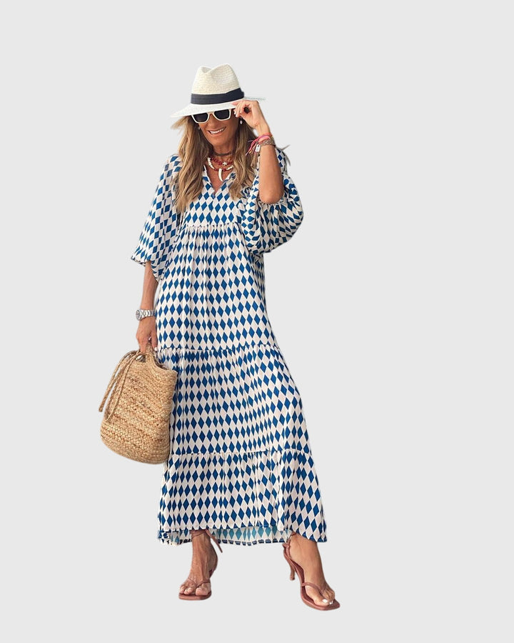 Valantomode | Stylish Bohemian Maxi Dress for Effortless Summer Elegance