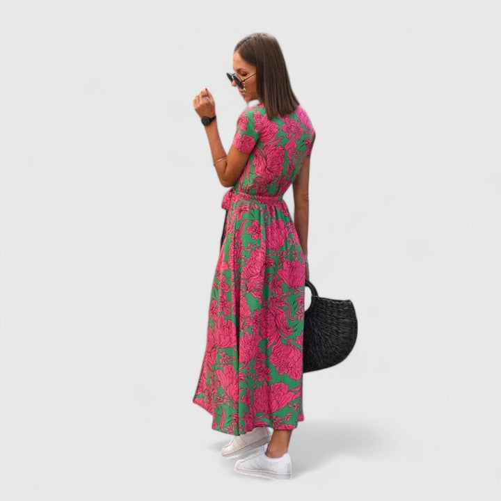 Valantomode | Sophisticated Midi Dress for Effortless Chic Style