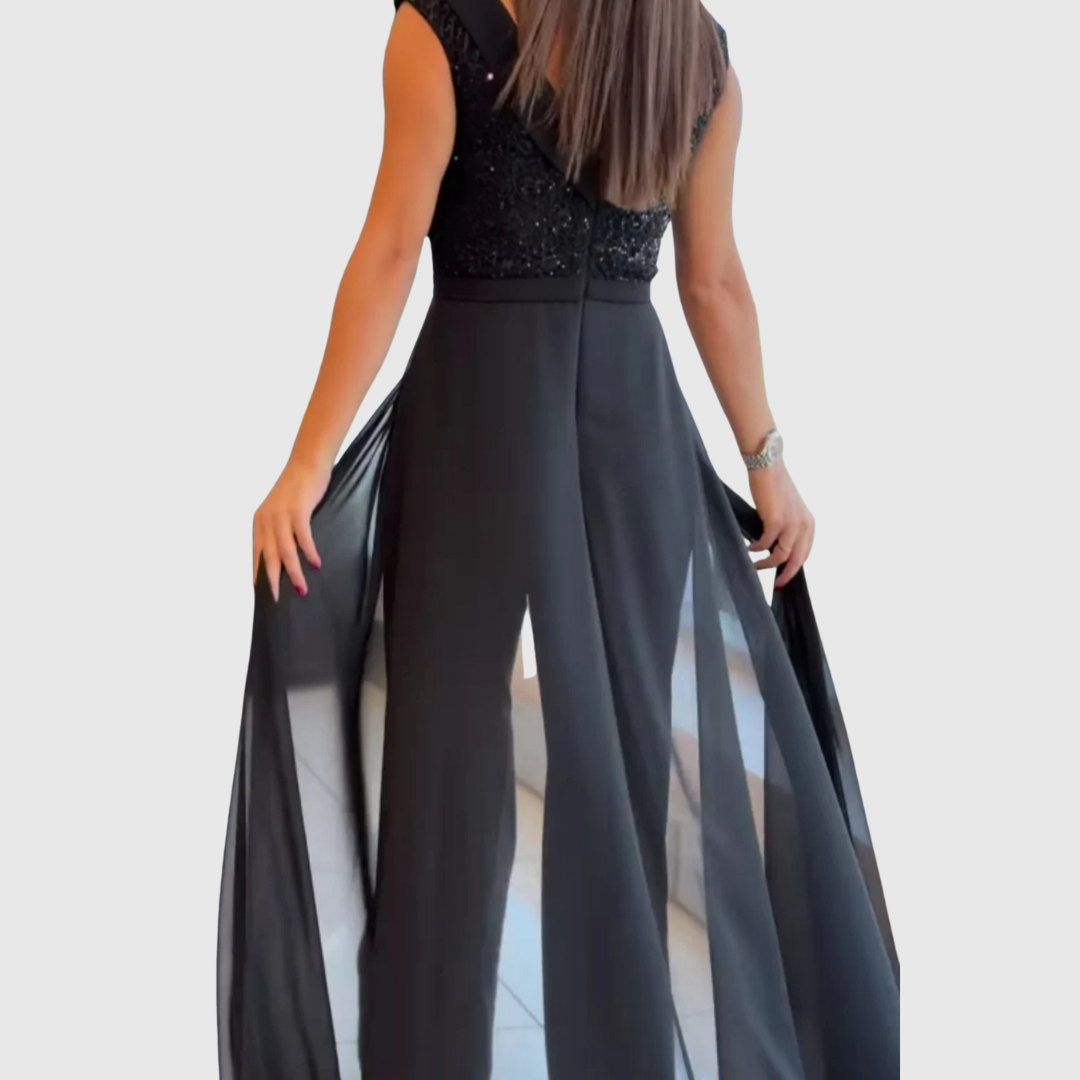 Valantomode | Chic Sleeveless Jumpsuit Dress for Effortless Style