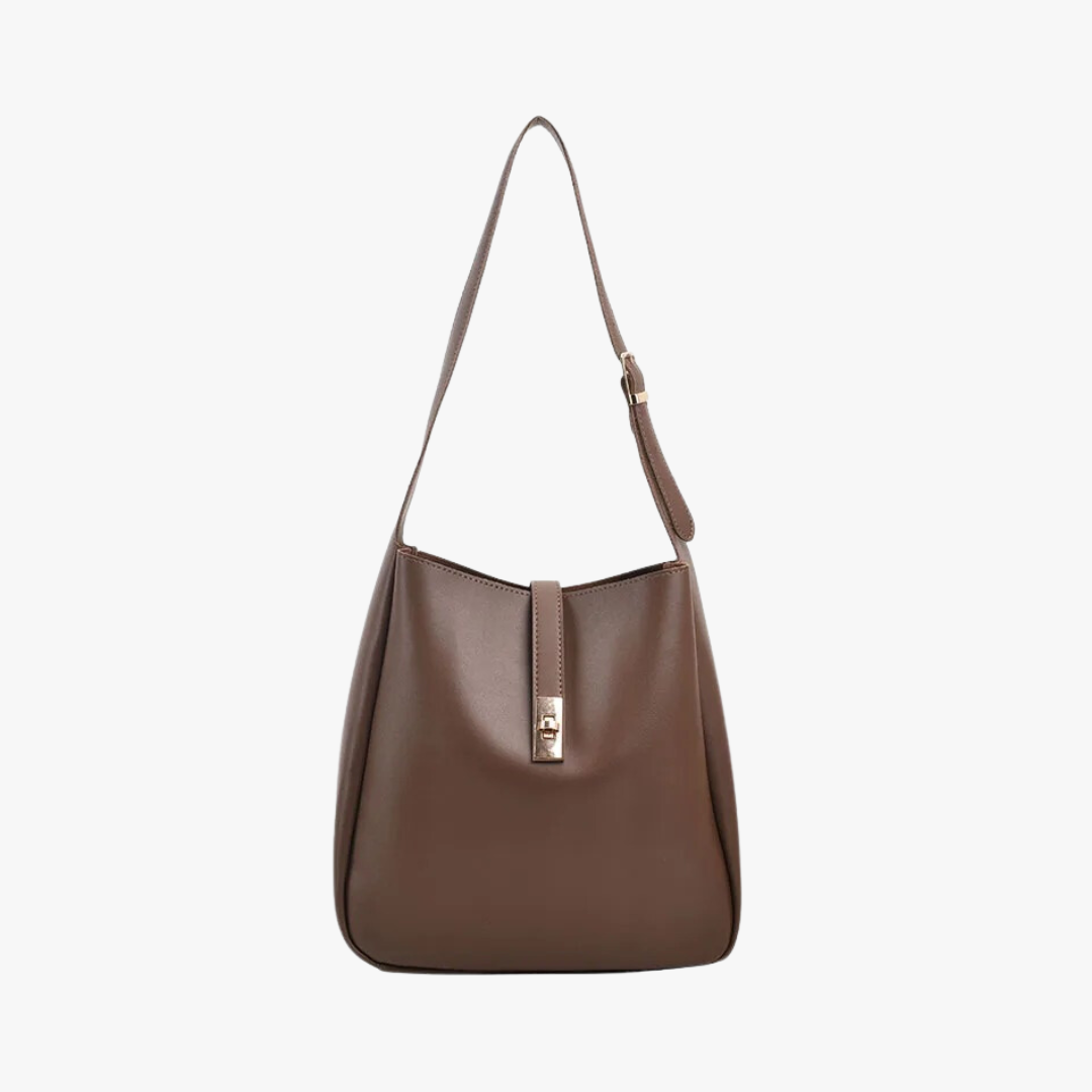 Valantomode | The Bea Vault Crossbody – Women's Premium Vegan Leather Turn-Lock Box Bag
