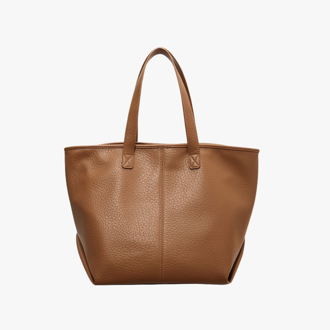 Valantomode | Aria Grande Soft-Touch Tote – Premium Vegan Leather Large Everyday Shoulder Bag