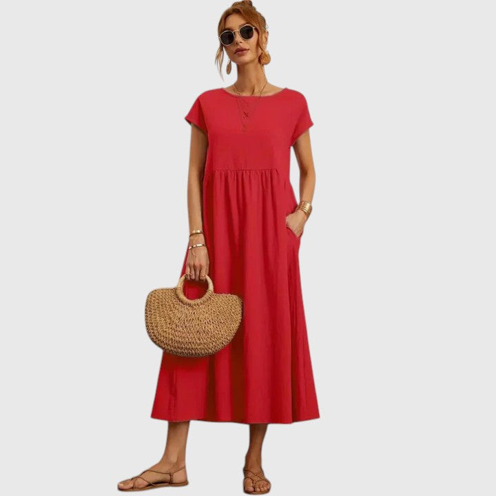 Valantomode | Chic Midi Dress for Effortless Everyday Style