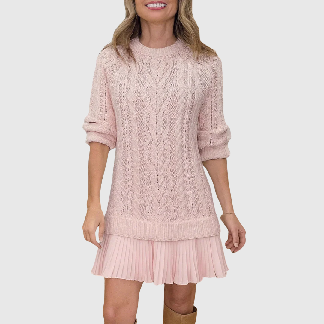 Valantomode | Cozy Sweater Dress for Effortless Fall Fashion