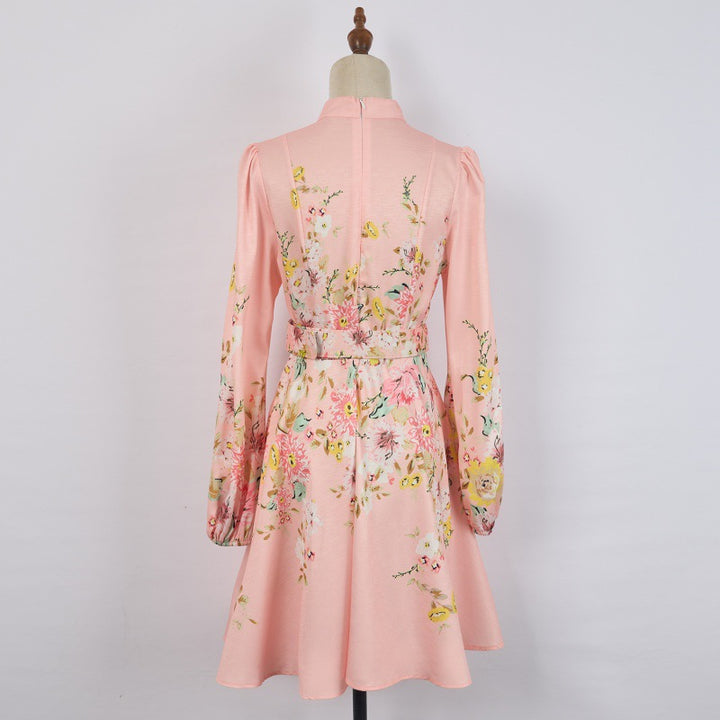 Valantomode | Chic Printed Mini Dress for Effortless Style