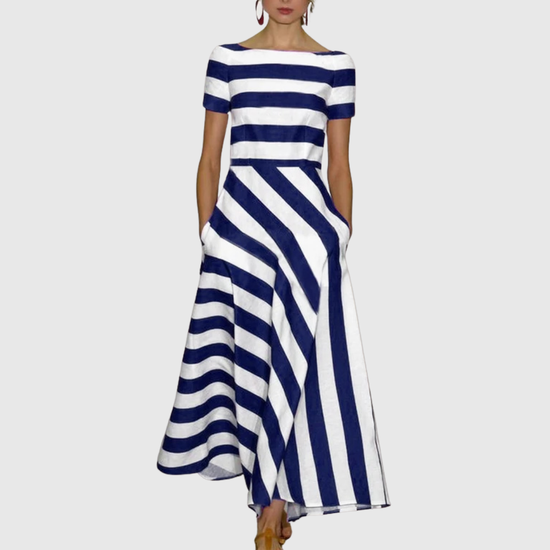 Valantomode | Soft Striped Dress for Effortless Summer Style
