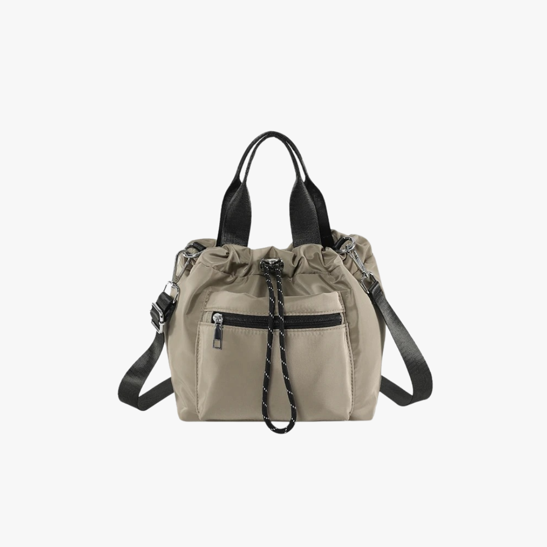 Valantomode | Nimbus Kinetic Capsule – Premium Water-Resistant Nylon Drawstring Tote & Shoulder Bag