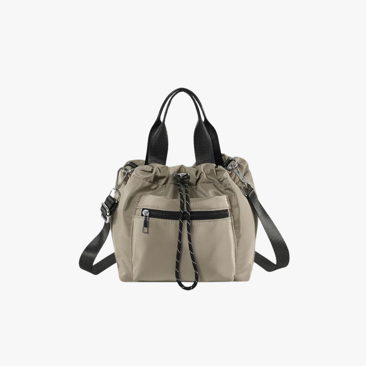 Valantomode | Nimbus Kinetic Capsule – Premium Water-Resistant Nylon Drawstring Tote & Shoulder Bag