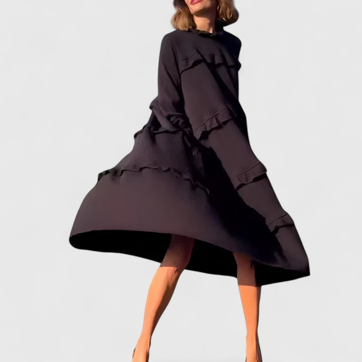 Valantomode | Chic Midi Dress for Effortless Day to Night Styling