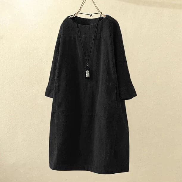 Valantomode | Cozy Women's Corduroy Dress for Effortless Style