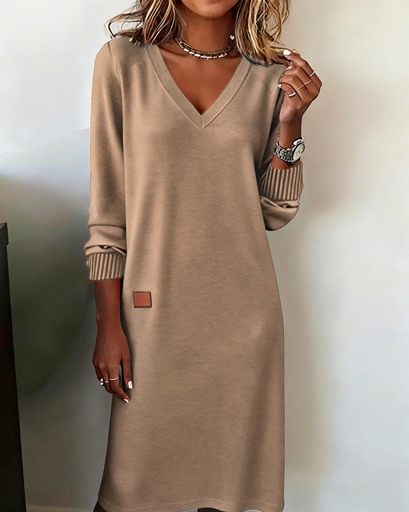 Valantomode | Cozy Knit Midi Dress for Effortless Fall Fashion