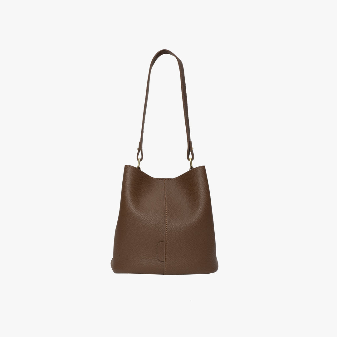Valantomode | The Veridian Cylinder Garrison – Women's Premium Vegan Leather Bucket Bag
