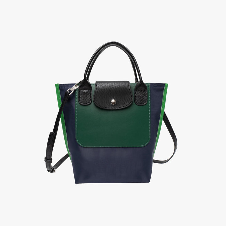 Valantomode | Nimbus Midi Garrison – Upcycled Nylon & Vegan Leather 2-in-1 Tech Tote