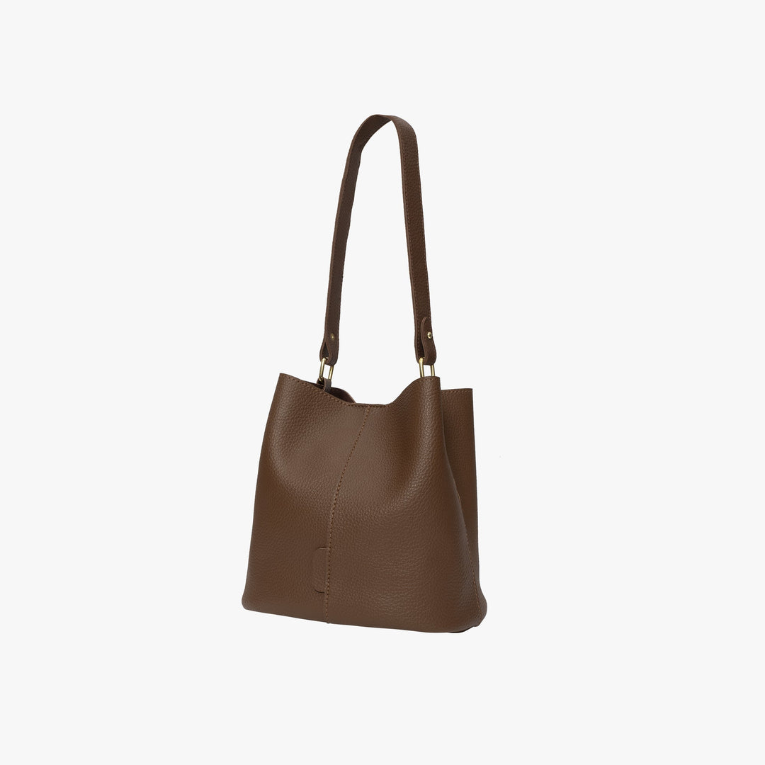 Valantomode | The Veridian Cylinder Garrison – Women's Premium Vegan Leather Bucket Bag
