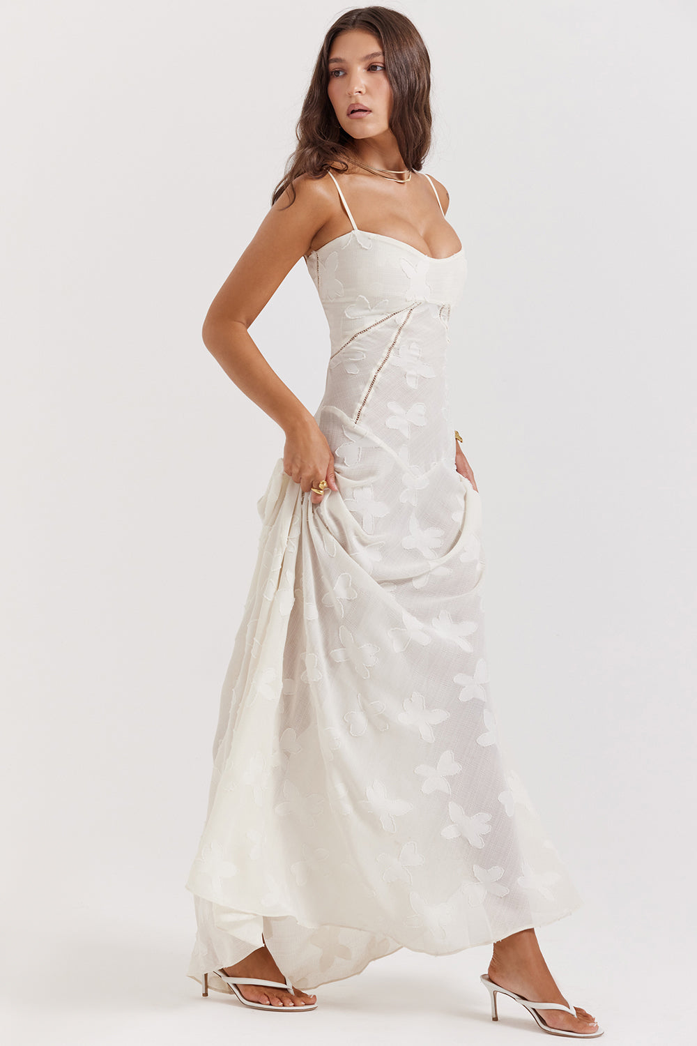 Valantomode | Elegant Embroidered Maxi Dress by Dean