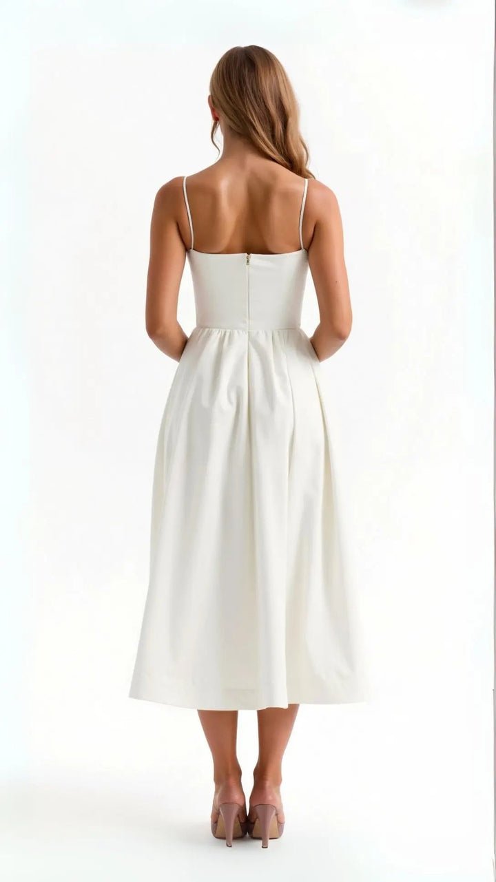Valantomode | Flowy Midi Dress for Effortless Summer Style