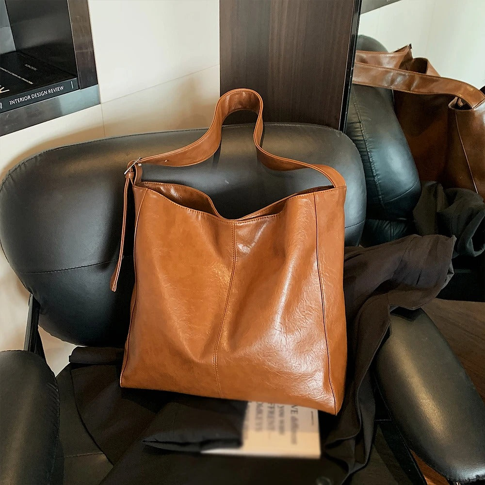 Valantomode | Origin Cyclus Sovereign – Large Capacity Retro Minimalist Bucket Bag & Crossbody