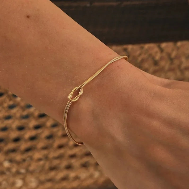 Valantomode | Plated Helical Rope Chain Bracelet for Women