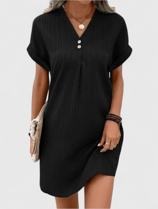 Valantomode | Stylish Draped Dress for Effortless Fashion Statements