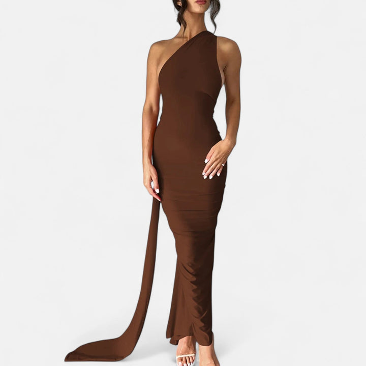 Valantomode  | Women’s Backless Scarf-Tie Evening Dress