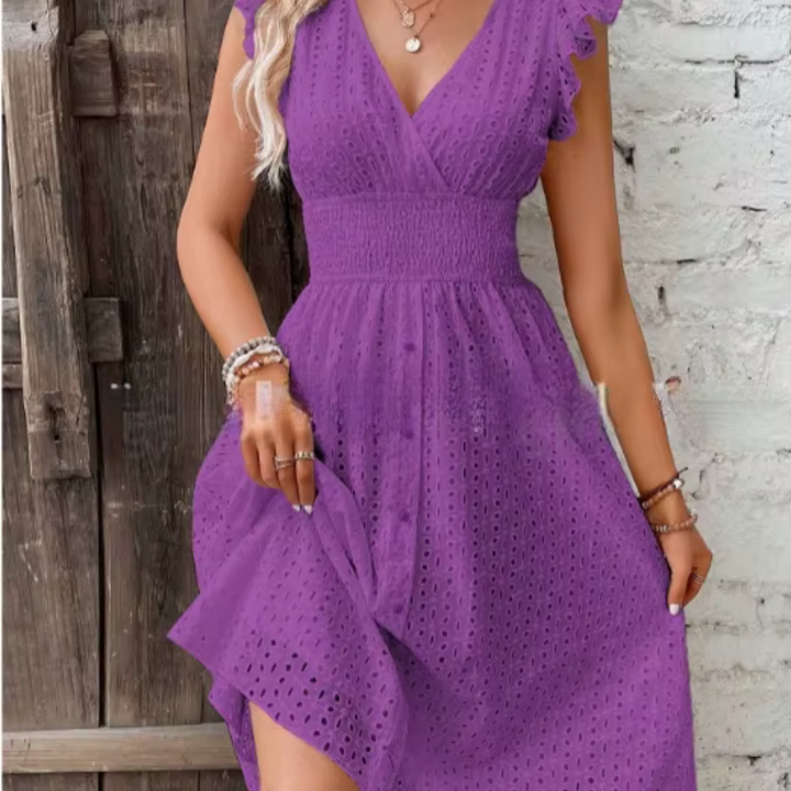 Valantomode | Chic Summer Dress with Romantic Floral Design for Women