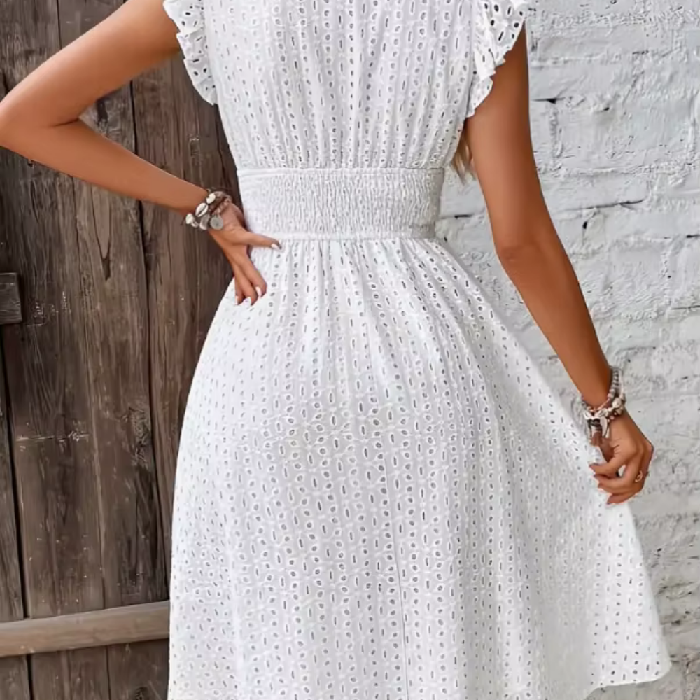 Valantomode | Chic Summer Dress with Romantic Floral Design for Women