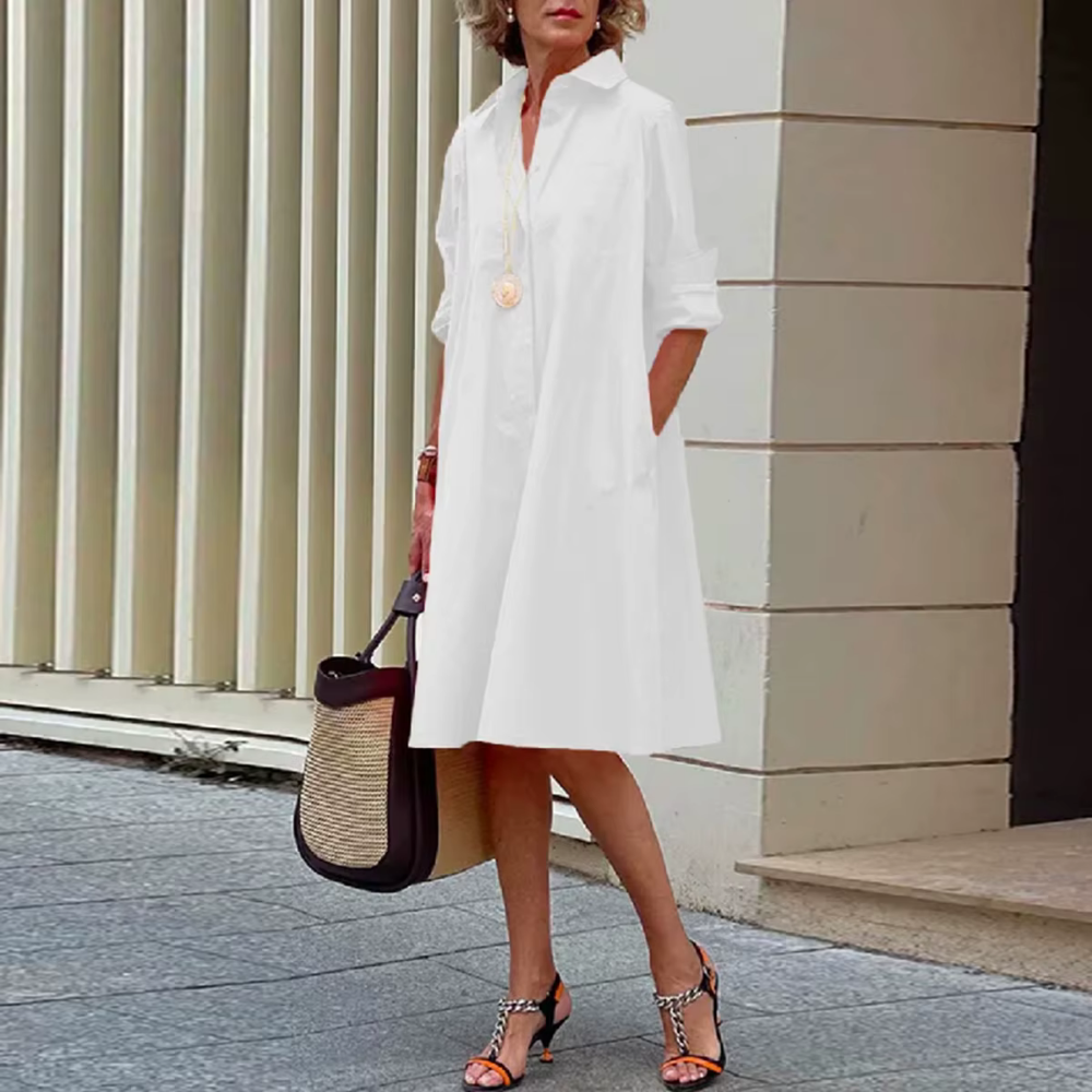 Valantomode | Timeless Shirt Dress for Effortless Everyday Style