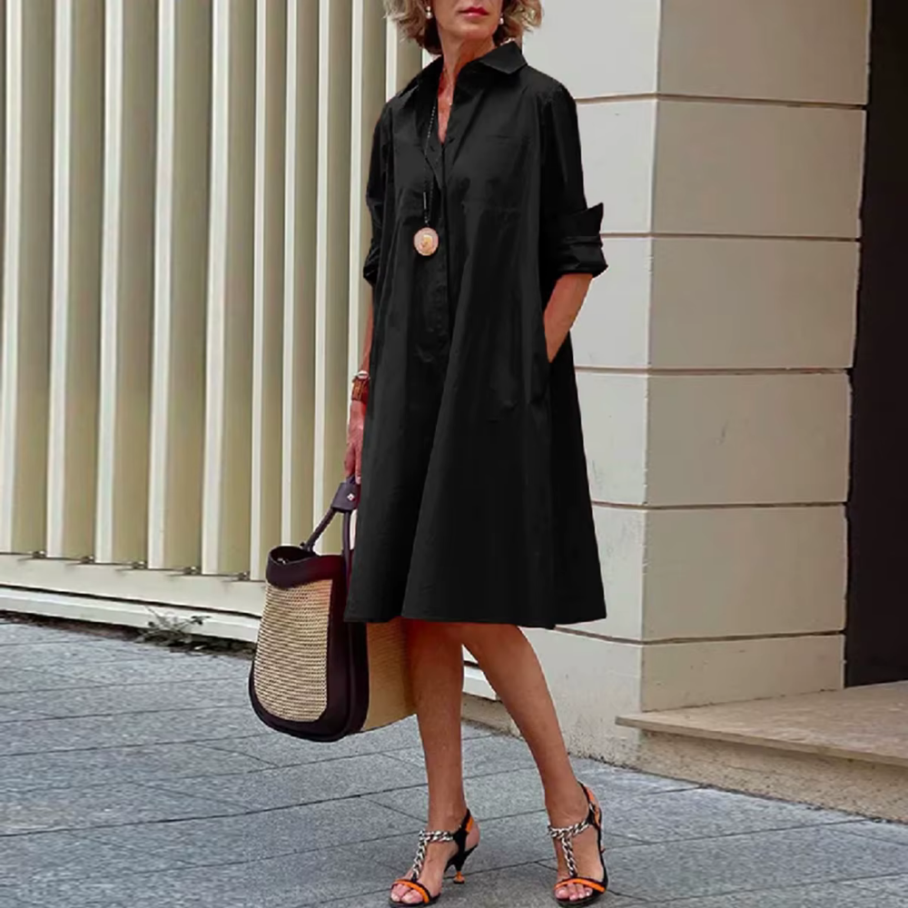 Valantomode | Timeless Shirt Dress for Effortless Everyday Style