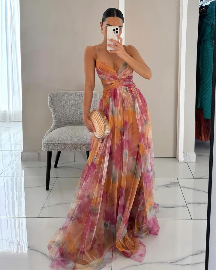 Valantomode | Beautiful Floral Dress Perfect for Spring Outings