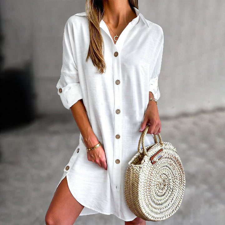Valantomode | Dress Shirt with Button-Up Design