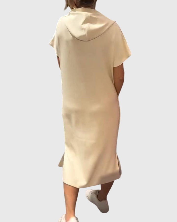 Valantomode | Comfy Hoodie Dress for Relaxed Casual Days Out